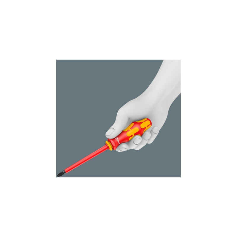 Wera Kraftform Kompakt VDE 18 Universal 2, 18-teilig, Schraubendreher(rot/gelb, inkl. 2 Steckgriffe, VDE-Wechselklingen)