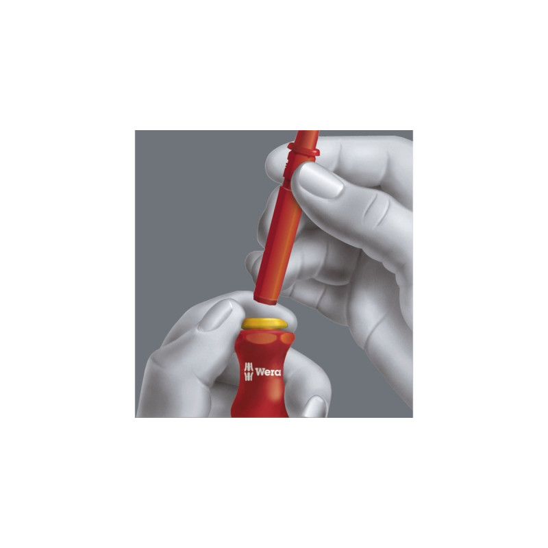 Wera Kraftform Kompakt VDE 60 i/62 i/65 i/247/18, Werkzeug-Set(inkl. Steckgriff, VDE-Wechselklingen)