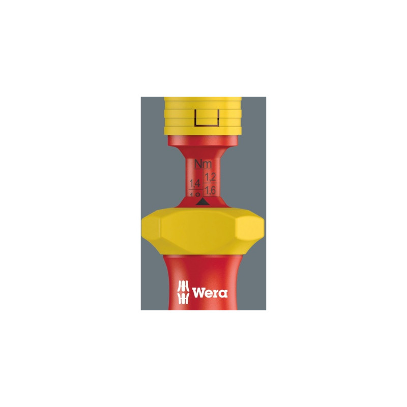 Wera Kraftform Kompakt VDE Torque Schraubendreher 1,2-3,0Nm(rot/gelb, 16-teilig, Drehmoment-Schraubendreher-Satz)