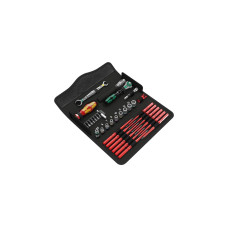 Wera Kraftform Kompakt W1 Wartung, 1/4", Werkzeug-Set(inkl. Umschaltknarre, in textiler Box)