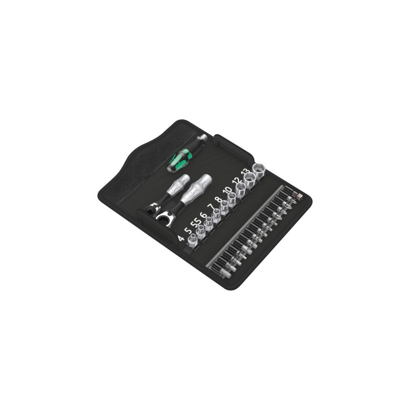 Wera Kraftform Kompakt Zyklop Mini 2 Satz, Werkzeug-Set(incl. 2 Zyklop Mini Bit-Knarren, 1/4