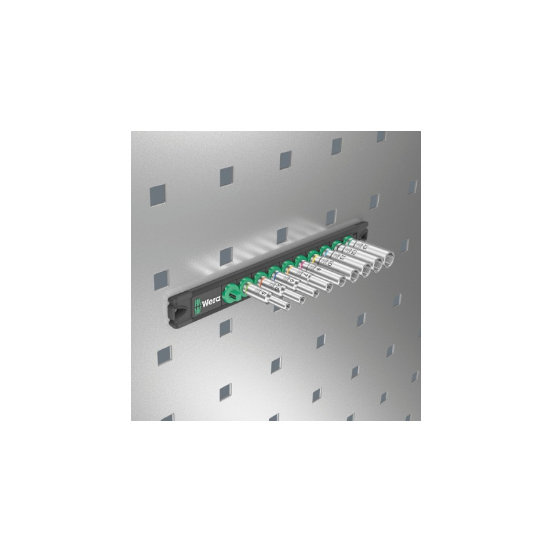 Wera Nuss-Magnetleiste A Deep 1 Steckschlüsseleinsatz-Satz 1/4