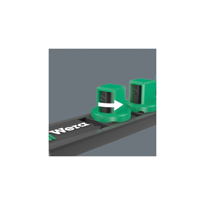 Wera Nuss-Magnetleiste B 4 Zyklop Steckschlüsseleinsatz-Satz 3/8
