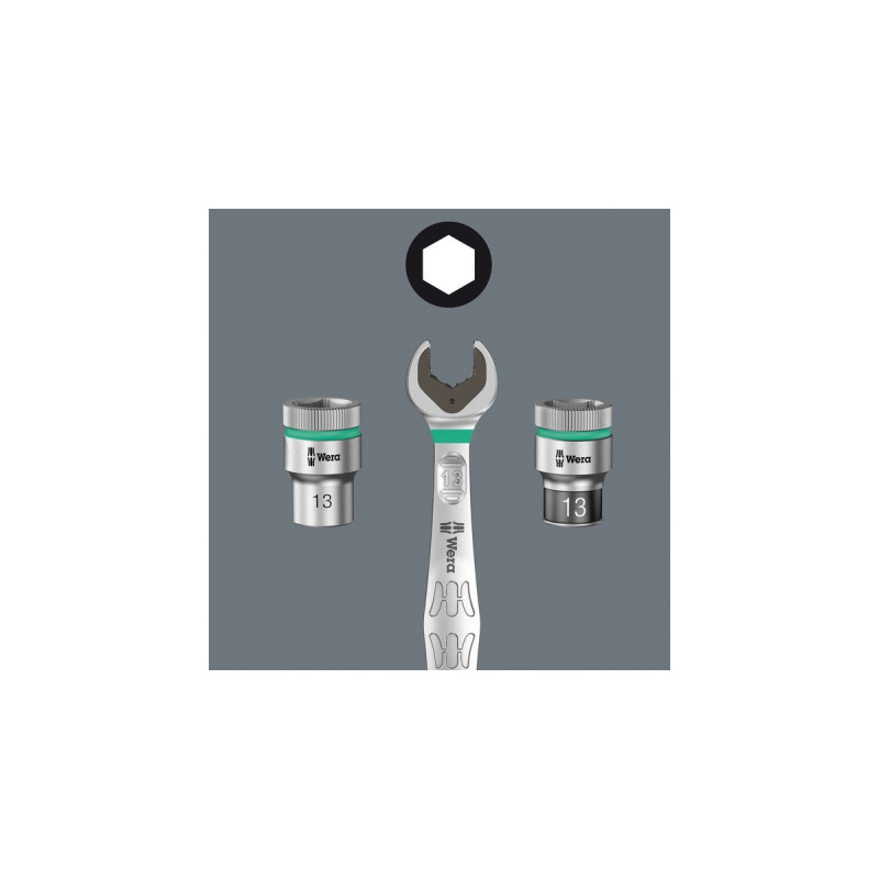 Wera Nuss-Magnetleiste B Deep 1 Steckschlüsseleinsatz-Satz 3/8