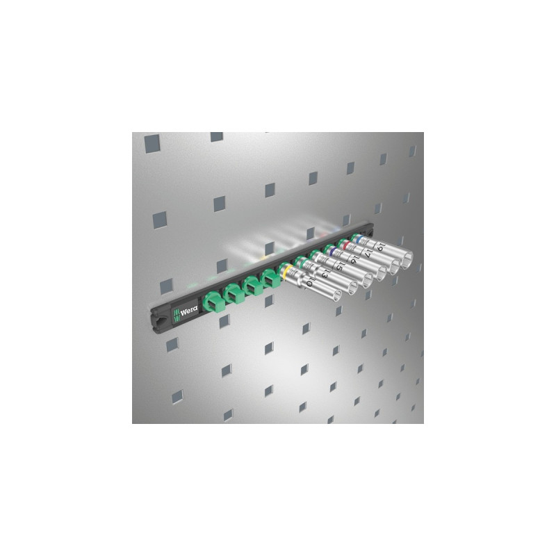 Wera Nuss-Magnetleiste C Deep 1 Steckschlüsseleinsatz-Satz 1/2