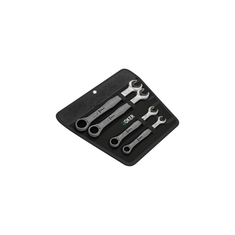Wera Ringratschen-Maulschlüssel-Satz Joker, Schraubenschlüssel(mit Haltefunktion)