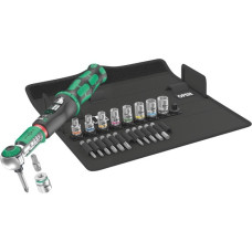 Wera Safe-Torque A2 Set 1, 23‑teilig, Drehmomentschlüssel(schwarz/grün, 1/4" Sechskant, 2-12 Nm)