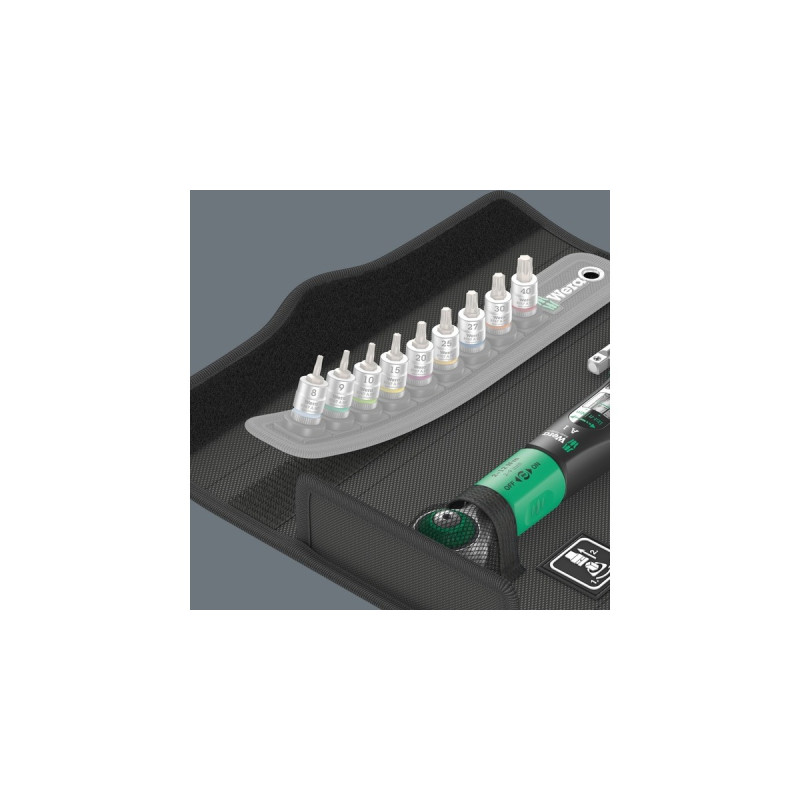 Wera Safe-Torque A 1 Imperial Set 1, 10‑teilig, Drehmomentschlüssel(schwarz/grün, 1/4