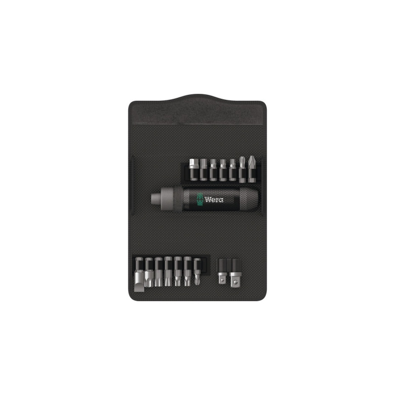 Wera Schlagschraubendreher Satz 90Nm, 17-teilig, Schlagschrauber(schwarz, 5/16