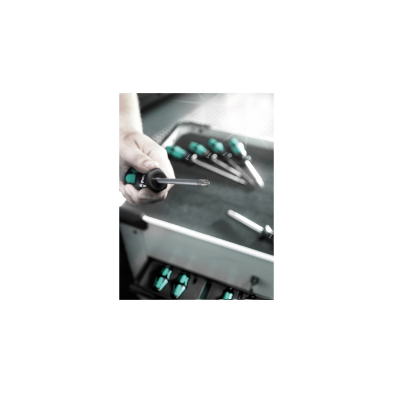 Wera Schraubendreher Satz 334/6(schwarz/grün, Kraftform Plus, Lasertip)