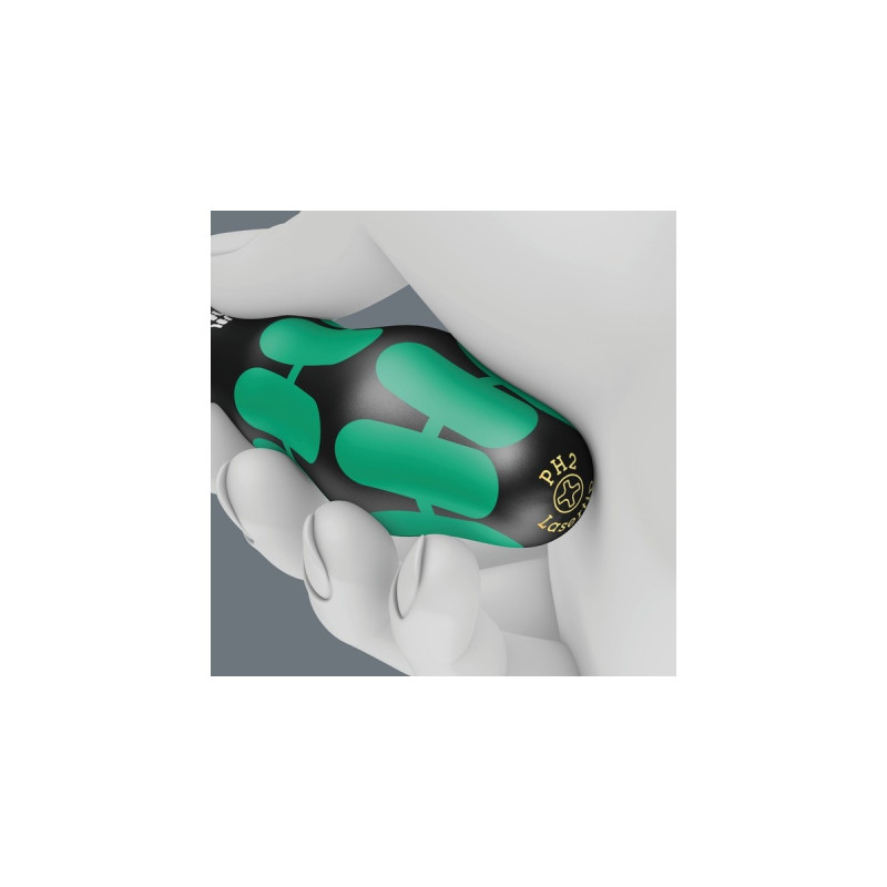 Wera Schraubendreher-Satz Kraftform 2go 300(schwarz/grün, 11-teilig, im Köcher Wera 2go 4)