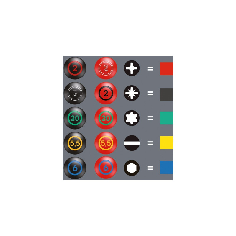 Wera Schraubendreher-Satz Kraftform VDE/7 Heavy Metal 2(rot/gelb, 7-teilig)