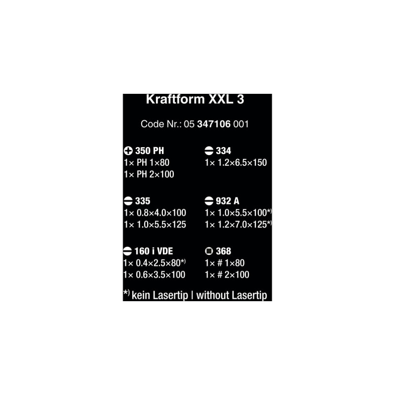 Wera Schraubendreher-Satz Kraftform XXL 3, 11-teilig(inkl. 2 Halterungen zur Wandmontage)