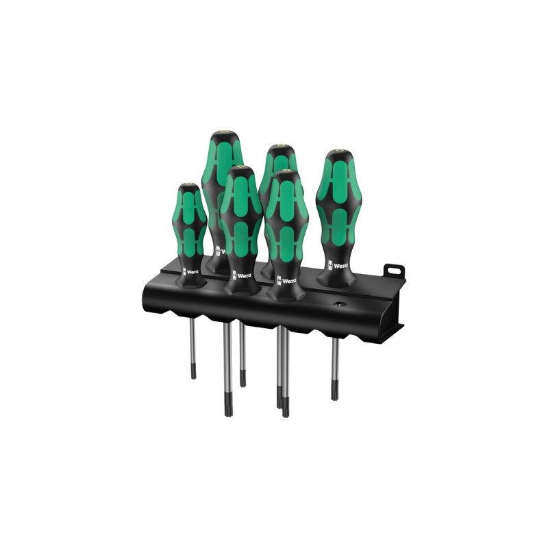 Wera Schraubendreher-Satz TORX 367/6(schwarz/grün, Kraftform Plus)