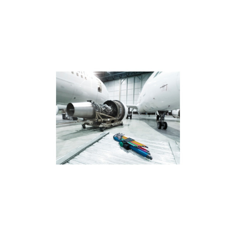 Wera Winkelschlüssel-Satz 950 SPKL/9SM N HF, Schraubendreher(schwarz, 9-teilig, mit Halteclip)