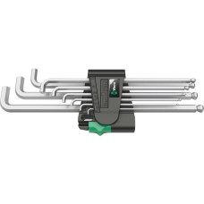 Wera Winkelschlüsselsatz 950 PKLS/9 SM, 9-teilig, Schraubendreher(chrom, mit Halteclip)