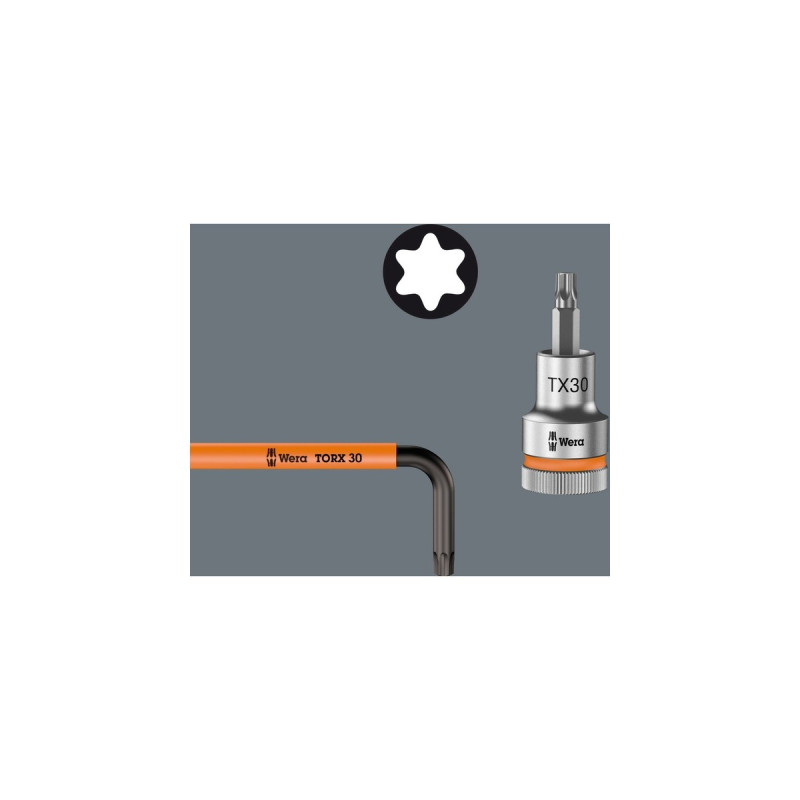 Wera Winkelschlüsselsatz 967 SL/9 TORX HF, Schraubendreher(mit Halteclip)