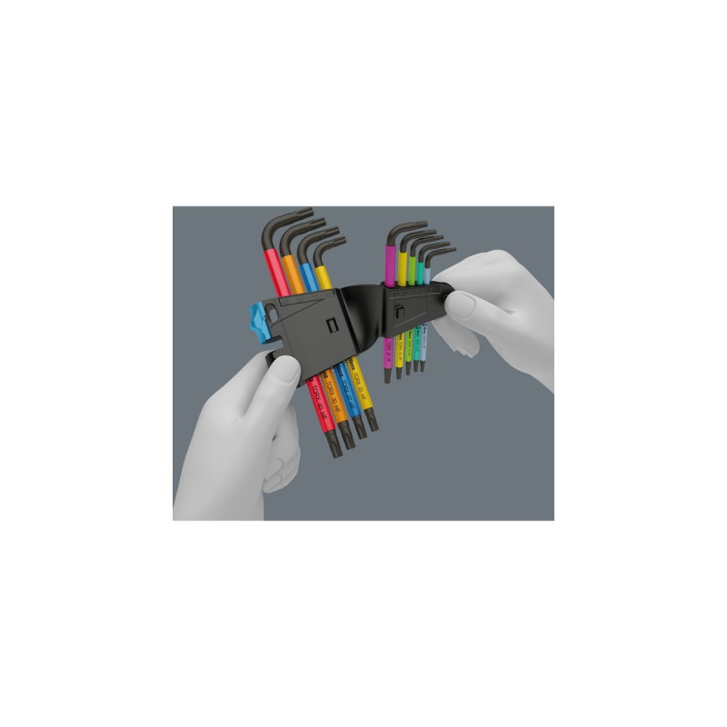 Wera Winkelschlüsselsatz 967 SL/9 TORX HF, Schraubendreher(mit Halteclip)