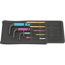 Wera Winkelschraubendreher-Satz 950/9 HexPlus Multicolour Imperial 1(schwarz, 9-teilig, mit Falttasche)