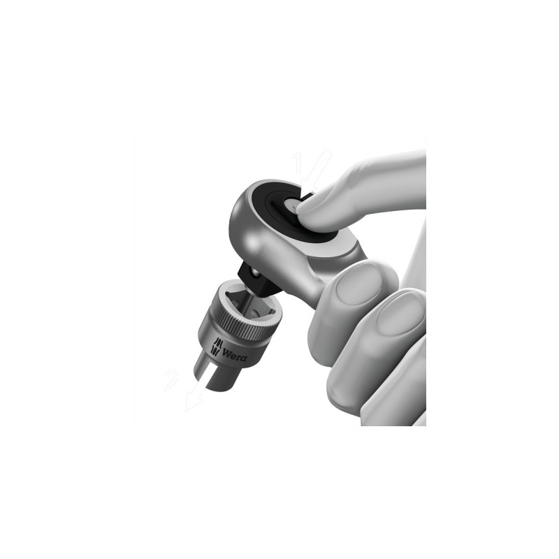 Wera Zyklop Metal-Knarre 8003 C(mit Durchsteckvierkant, 1/2