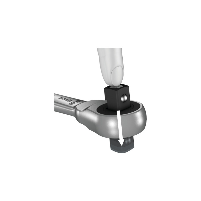 Wera Zyklop Metal-Knarre 8003 C(mit Durchsteckvierkant, 1/2