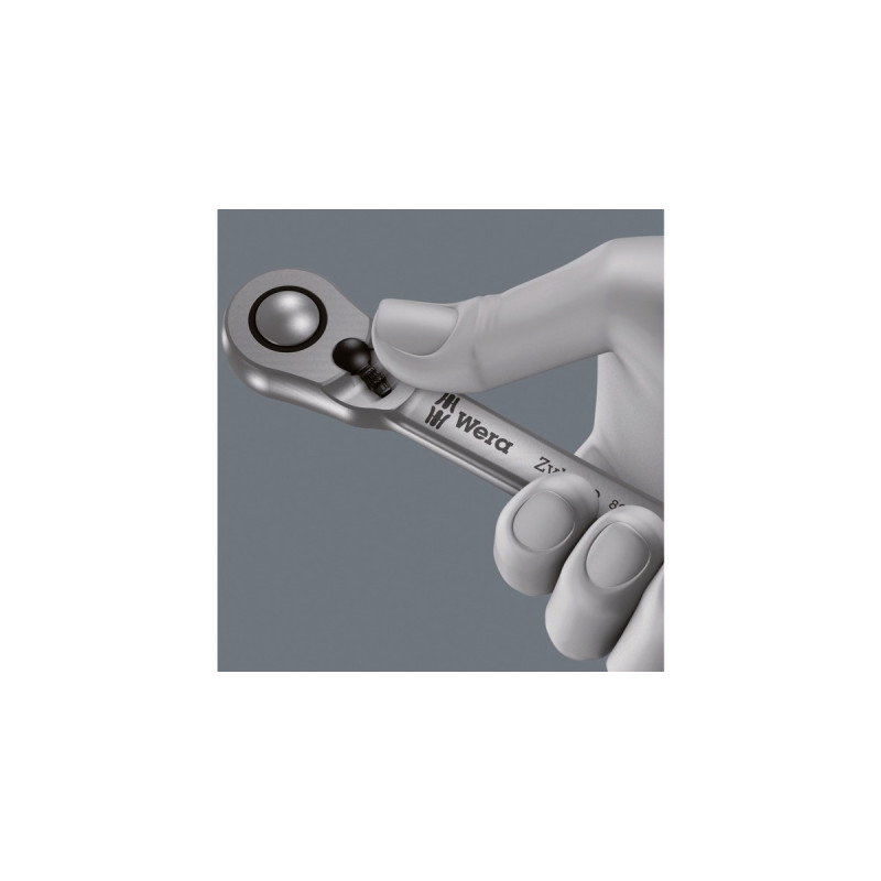 Wera Zyklop Metal-Knarrensatz 8100 SA 11, Zoll-Größen, Werkzeug-Set(28-teilig, mit Umschaltknarre, 1/4