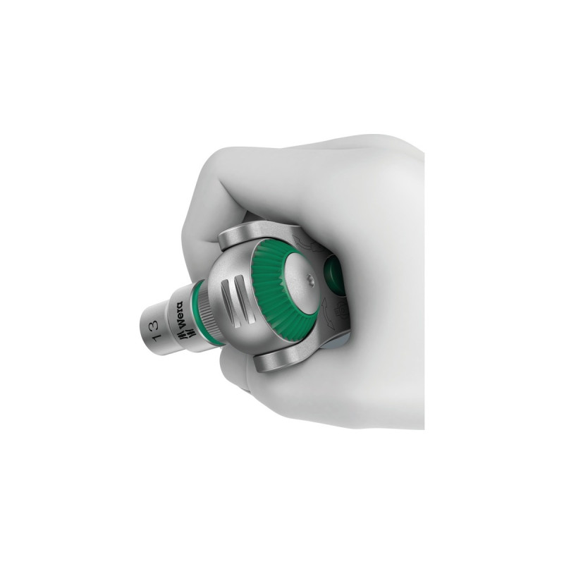 Wera Zyklop Speed-Knarrensatz 8100 SA 6, Werkzeug-Set(Speed-Knarre mit schwenkbarem Kopf, 1/4