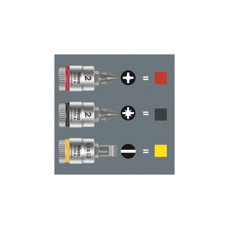 Wera Zyklop Speed Knarrensatz 8100 SA All-in, 1/4