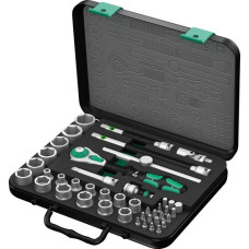 Wera Zyklop Speed-Knarrensatz 8100 SB 2, 3/8", 43-teilig, Werkzeug-Set(mit schwenkbarem Kopf)