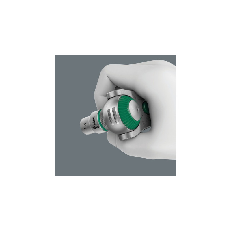 Wera Zyklop Speed-Knarrensatz 8100 SC 2, 37-teilig, Werkzeug-Set(schwarz/grün, Speed-Knarre mit schwenkbarem Kopf, 1/2