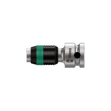 Wera Zyklop-Verbindungsteil 8784 B1, 3/8", Adapter(chrom/schwarz, für 1/4" Sechskant-Bits)