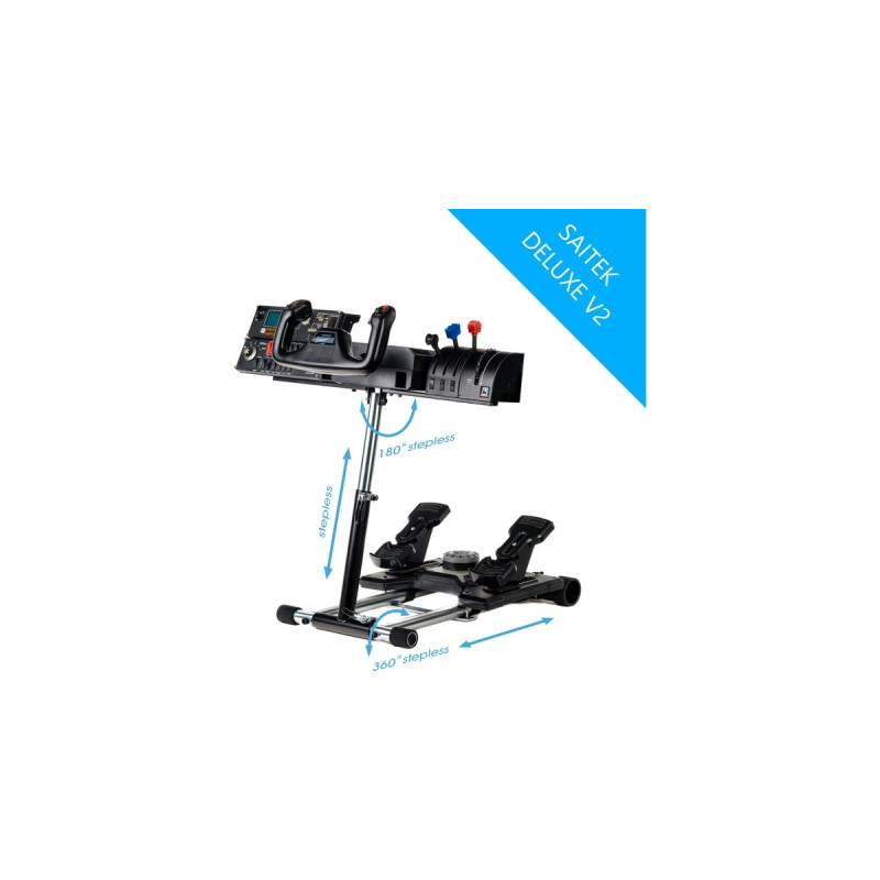 Wheel Stand Pro Deluxe V2, Halterung(schwarz, Saitek Pro Flight Yoke System)
