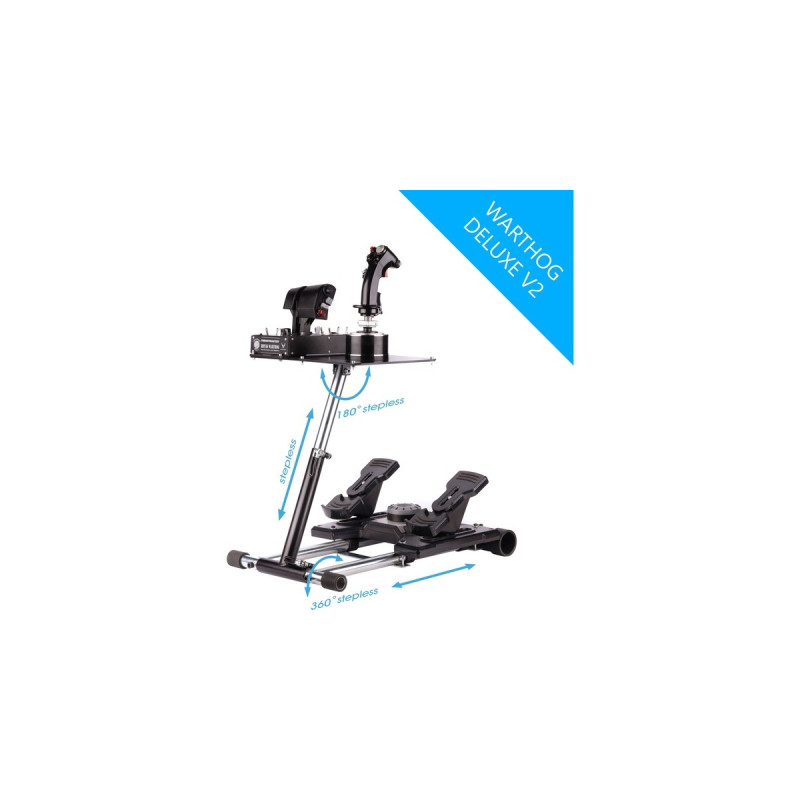 Wheel Stand Pro Deluxe V2, Halterung(schwarz, Thrustmaster Hotas Warthog and Saitek X52/Pro, X55)