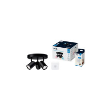 WiZ Bundle IMAGEO 3x einstellbarer Spot runde Platte + Bewegungssensor, LED-Leuchte(schwarz)