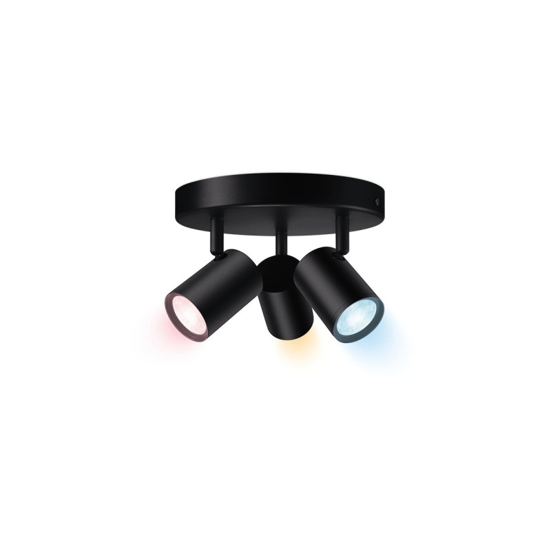 WiZ IMAGEO 3x einstellbarer Spot runde Platte, LED-Leuchte(schwarz)