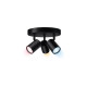 WiZ IMAGEO 3x einstellbarer Spot runde Platte, LED-Leuchte(schwarz)