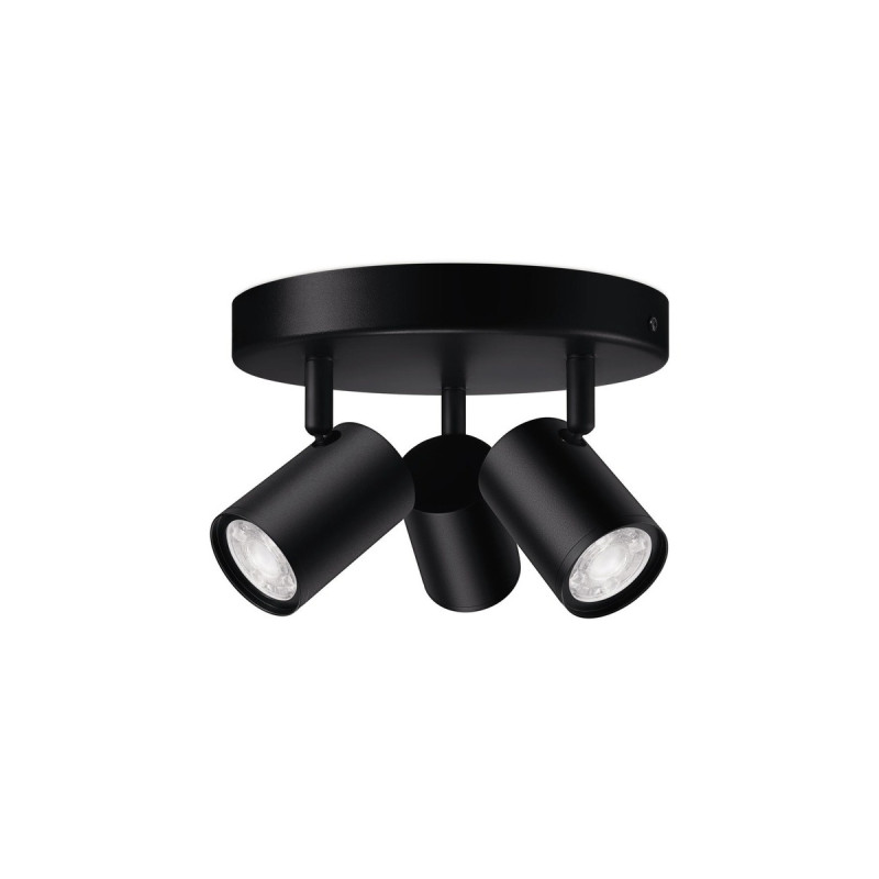 WiZ IMAGEO 3x einstellbarer Spot runde Platte, LED-Leuchte(schwarz)