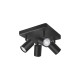 WiZ IMAGEO 4x einstellbarer Spot quadratische Platte, LED-Leuchte(schwarz)