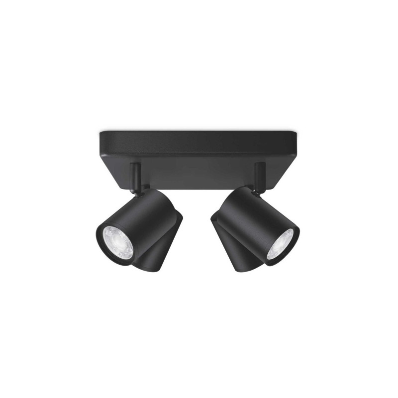 WiZ IMAGEO 4x einstellbarer Spot quadratische Platte, LED-Leuchte(schwarz)