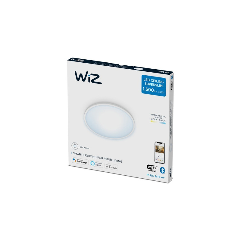 WiZ Superslim Deckenleuchte 16W, LED-Leuchte(weiß)