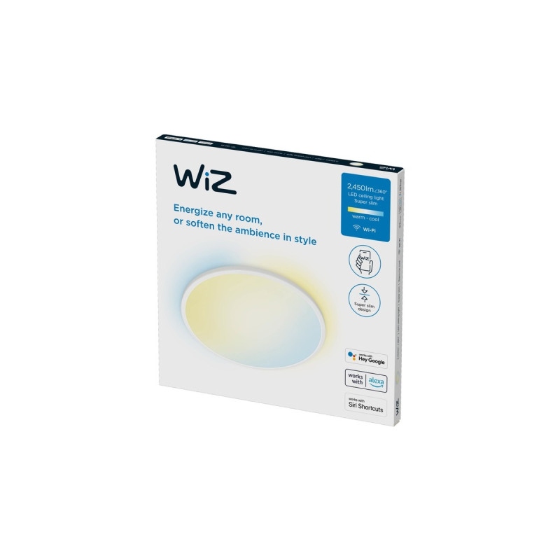 WiZ Superslim Deckenleuchte 22W, LED-Leuchte(weiß)