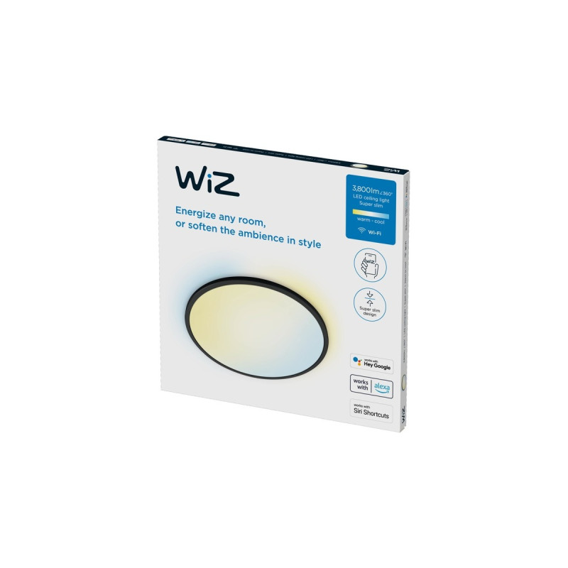 WiZ Superslim Deckenleuchte 32W, LED-Leuchte(schwarz)