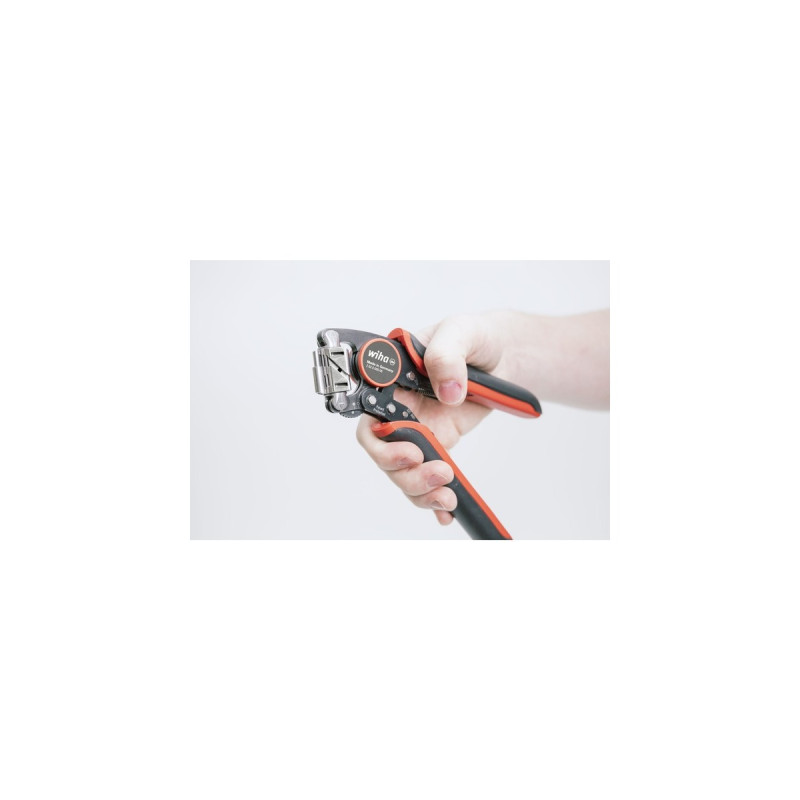 Wiha Crimpwerkzeug automatisch, Crimpzange(schwarz/rot, 0,08 bis 16mm²)