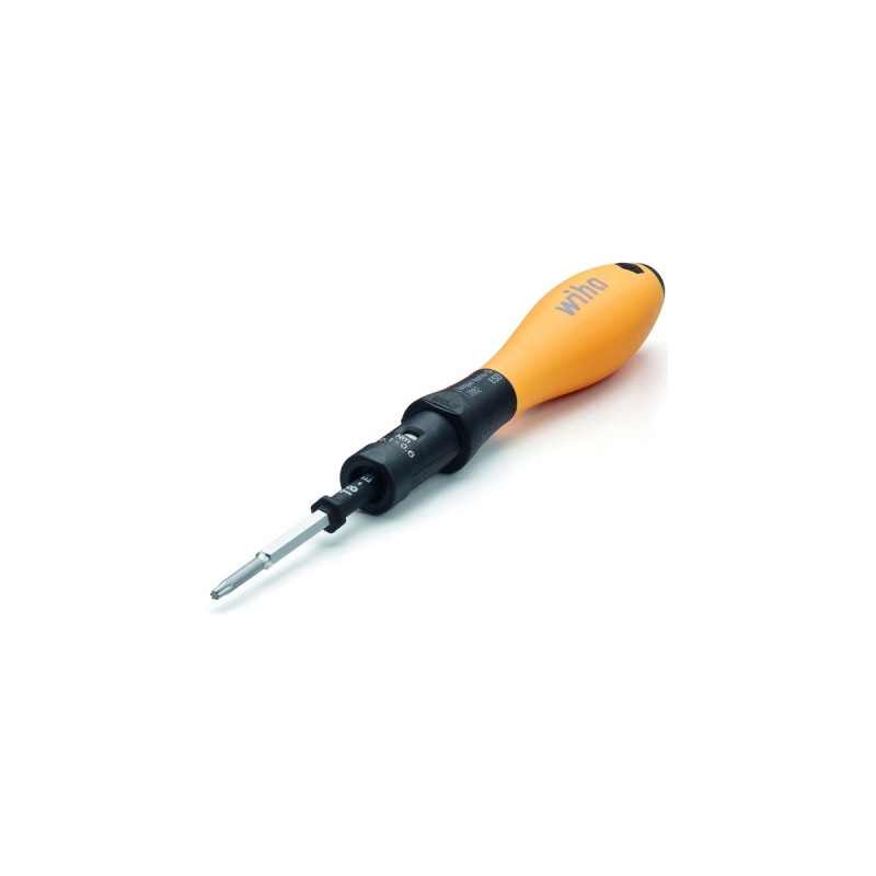 Wiha Drehmoment-Schraubendreher Set TorqueVario-S ESD(schwarz/gelb, 14-teilig, 0,4 - 1Nm)