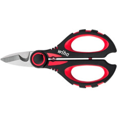 Wiha Elektrikerschere(schwarz/rot, mit Crimpfunktion)