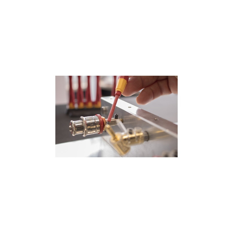 Wiha Feinschraubendreher-Set PicoFinish electric(rot/gelb, 7-teilig, inkl. Halter)