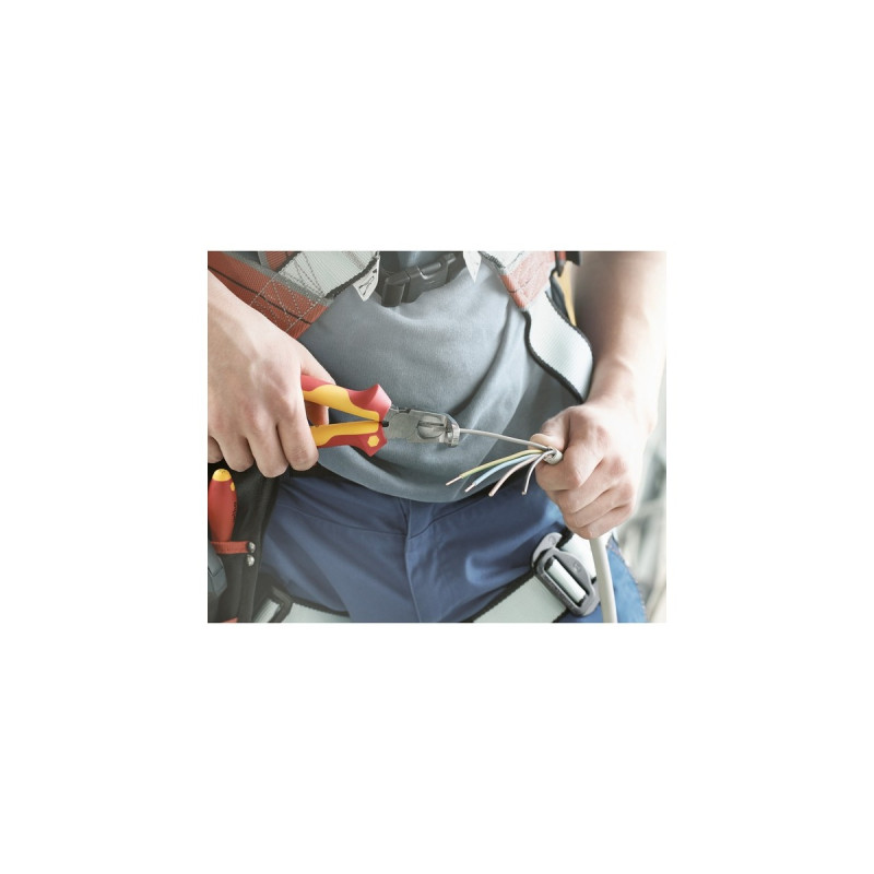 Wiha Installationszange TriCut Professional electric, Abisolier-Zange(rot/gelb)