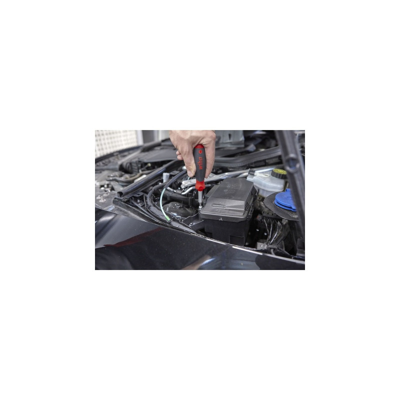 Wiha Schraubendreher mit Bitmagazin PocketMax magnetisch(schwarz/rot, 9-teilig)