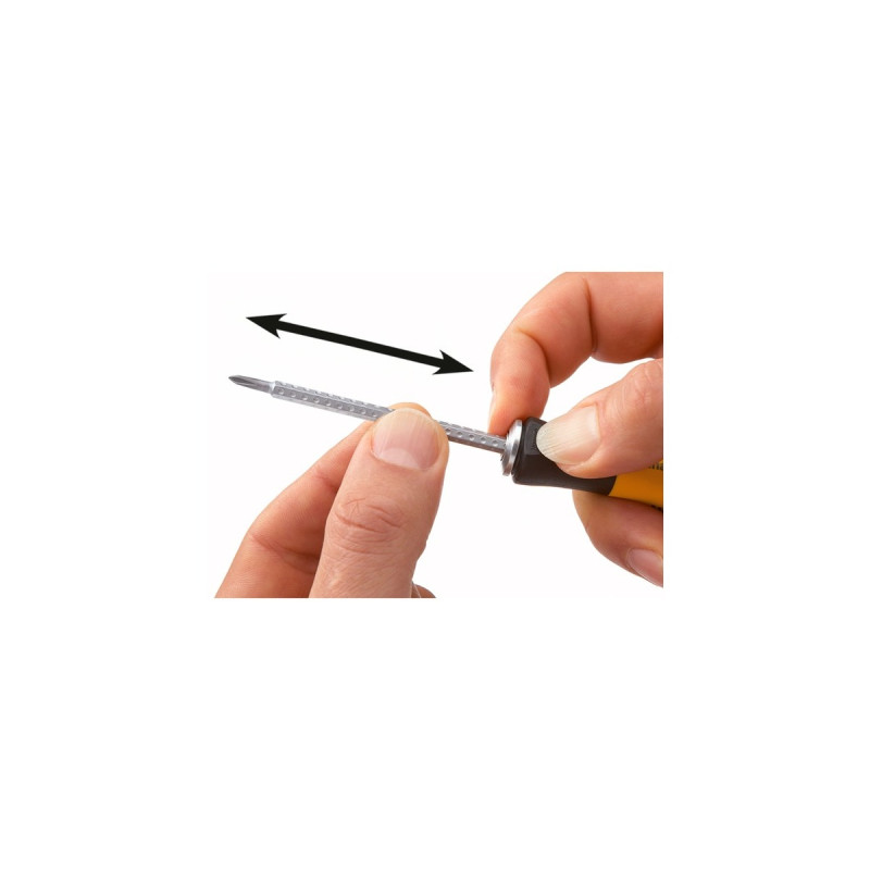 Wiha Schraubendreher mit Wechselklingen-Set SYSTEM 4 ESD(gelb/schwarz, 11-teilig, mit Rolltasche)