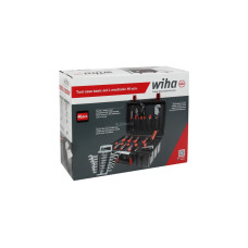 Wiha Werkzeug-Set Basic L mechanic(schwarz/rot, 46-teilig, mit Koffer)